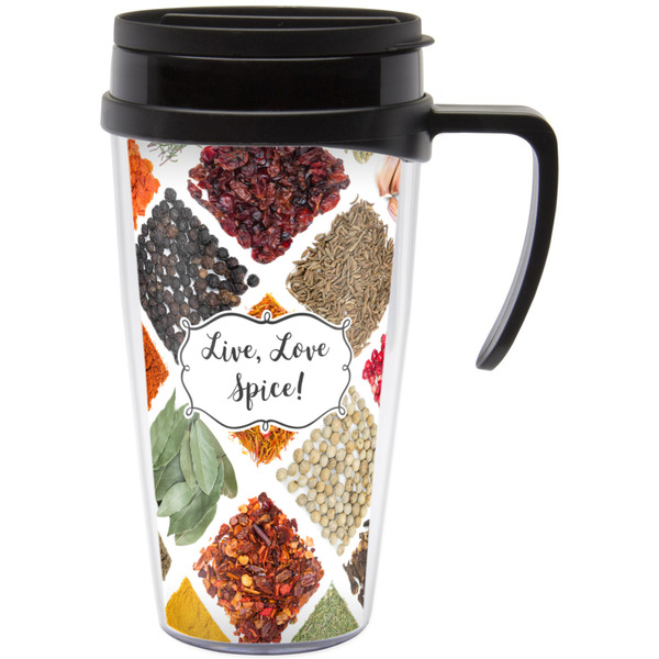 Custom Spices Acrylic Travel Mug with Handle (Personalized)