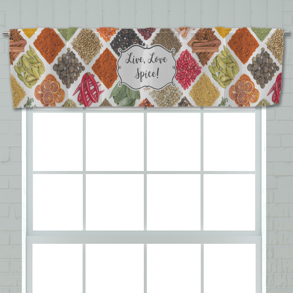 Spices Valance - Closeup on window