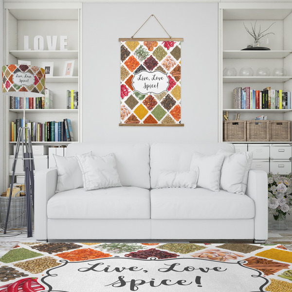 Spices Wall Hanging Tapestry - Portrait - IN CONTEXT