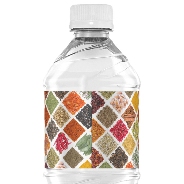 Spices Water Bottle Label - Back View