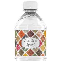 Spices Water Bottle Labels - Custom Sized