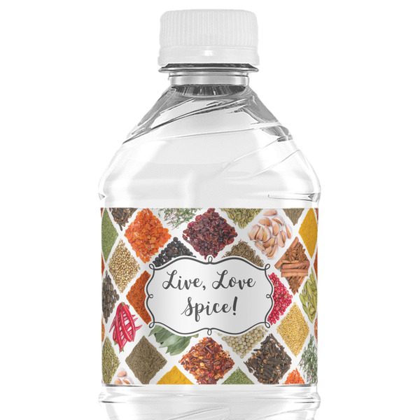 Custom Spices Water Bottle Labels - Custom Sized