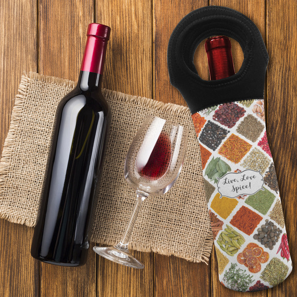 Spices Wine Tote Bag - FLATLAY