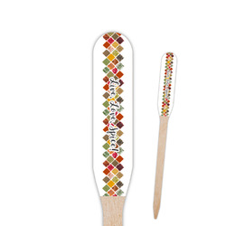 Spices Paddle Wooden Food Picks - Double Sided