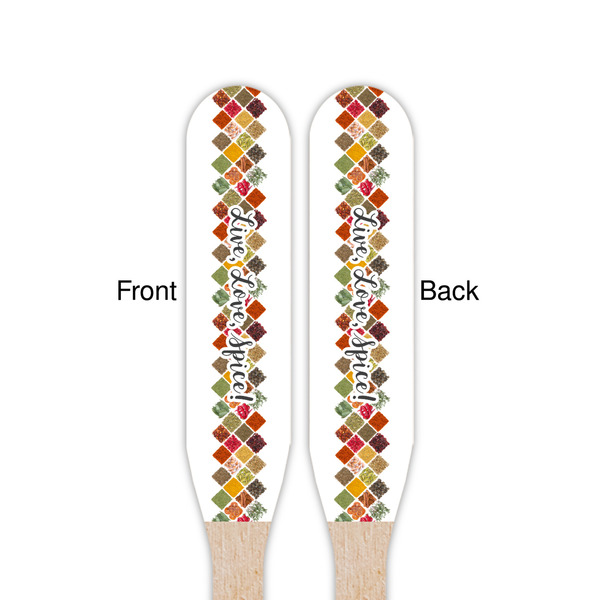 Spices Wooden Food Pick - Paddle - Double Sided - Front & Back