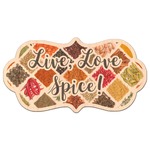Spices Genuine Maple or Cherry Wood Sticker (Personalized)