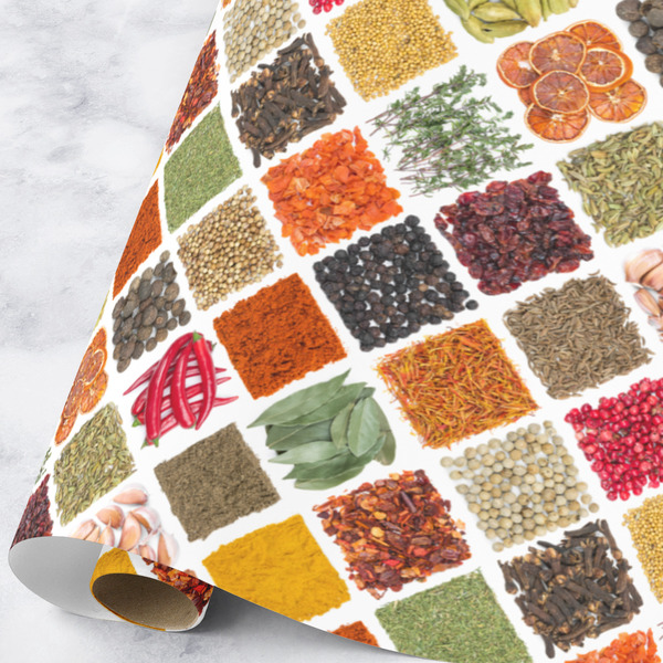 Custom Spices Wrapping Paper Roll - Large