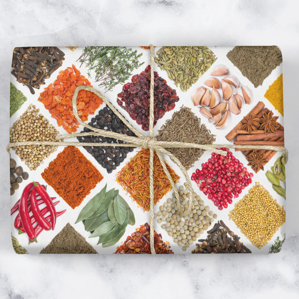 Spices Wrapping Paper Roll - Matte - Wrapped Box