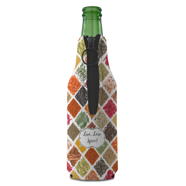 Spices Zipper Bottle Cooler - BACK (bottle)