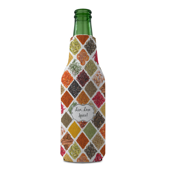 Spices Zipper Bottle Cooler - FRONT (bottle)