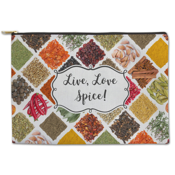 Custom Spices Zipper Pouch - Large - 12.5"x8.5" (Personalized)
