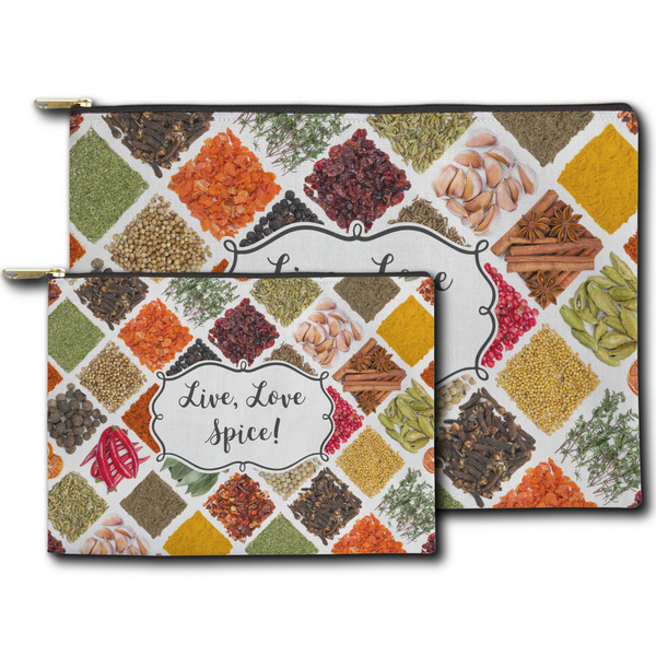 Spices Zippered Pouches - Size Comparison