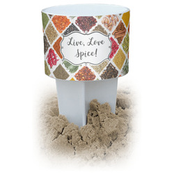 Spices White Beach Spiker Drink Holder (Personalized)