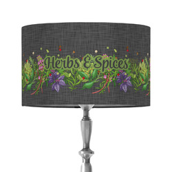 Herbs & Spices 12" Drum Lamp Shade - Fabric
