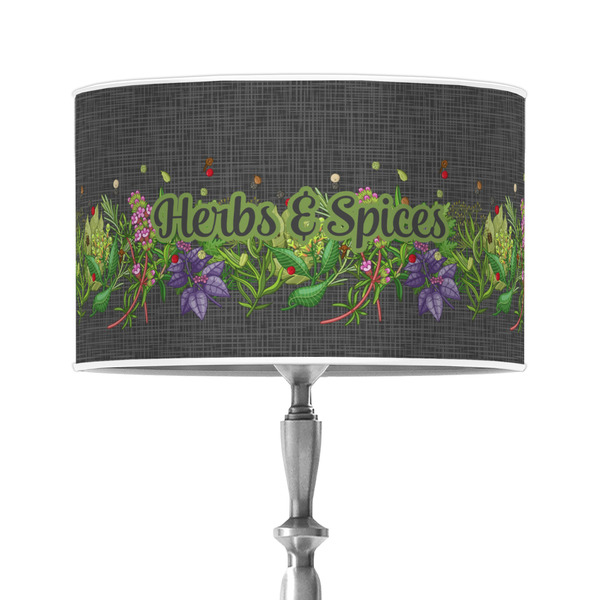 Custom Herbs & Spices 12" Drum Lamp Shade - Poly-film