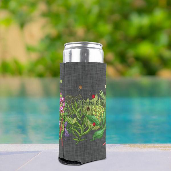 Herbs & Spices Can Cooler - Tall 12oz - In Context