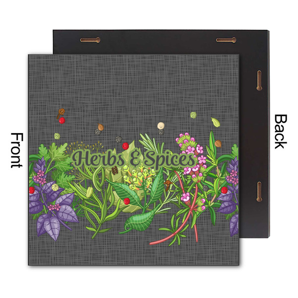 Herbs & Spices 12x12 Wood Print - Front & Back View