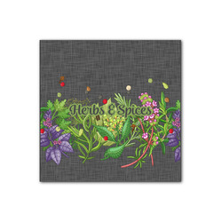 Herbs & Spices Wood Print - 12x12