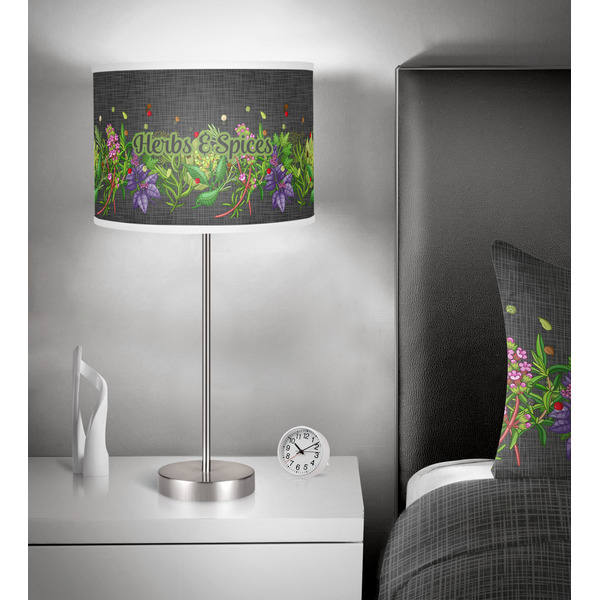 Herbs & Spices 13 inch drum lamp shade - in room