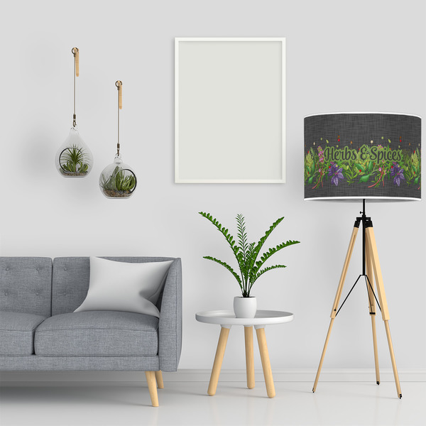Herbs & Spices 16" Drum Lampshade - LIFESTYLE