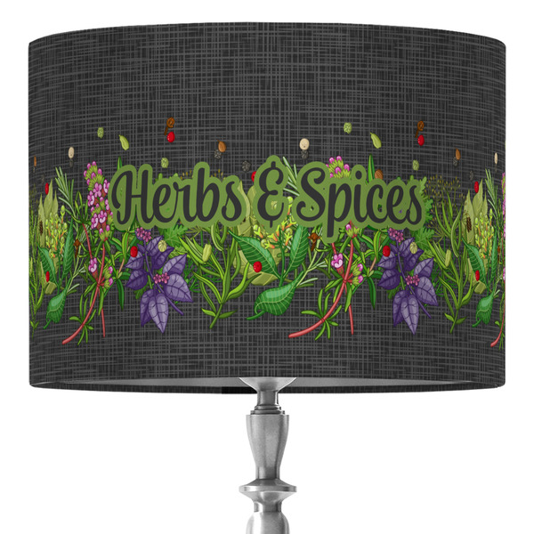 Custom Herbs & Spices 16" Drum Lamp Shade - Fabric