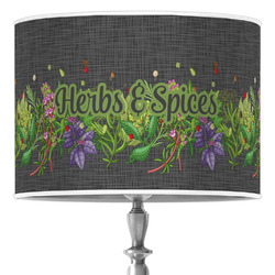 Herbs & Spices 16" Drum Lamp Shade - Poly-film