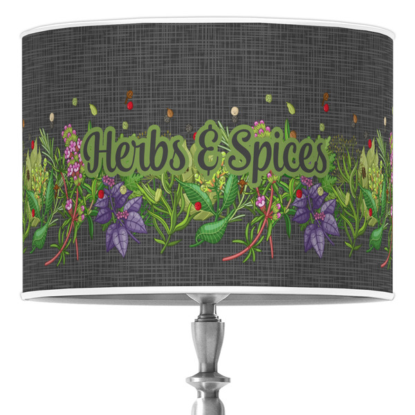 Custom Herbs & Spices Drum Lamp Shade