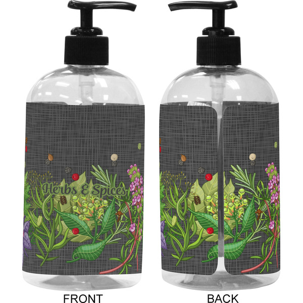 Herbs & Spices 16 oz Plastic Liquid Dispenser (Approval)