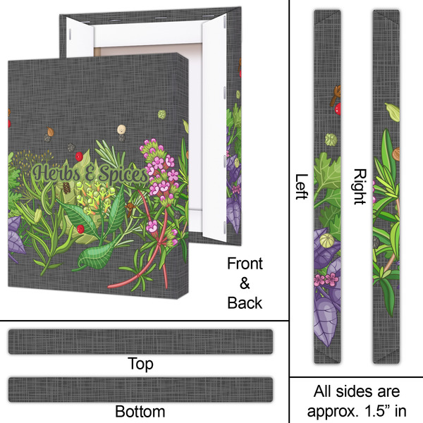 Herbs & Spices 16x20 - Canvas Print - Approval