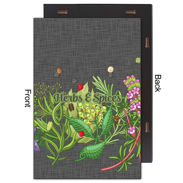 Herbs & Spices 20x30 Wood Print - Front & Back View