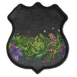 Herbs & Spices Iron On Shield Patch C