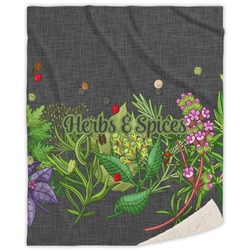 Herbs & Spices Sherpa Throw Blanket (Personalized)