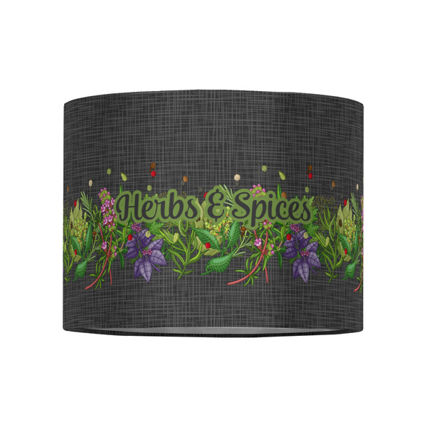Herbs & Spices 8" Drum Lampshade - FRONT (Fabric)