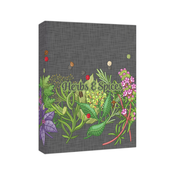 Herbs & Spices 8x10 - Canvas Print - Angled View