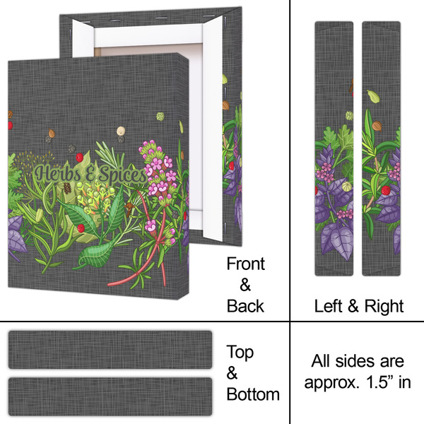 Herbs & Spices 8x10 - Canvas Print - Approval