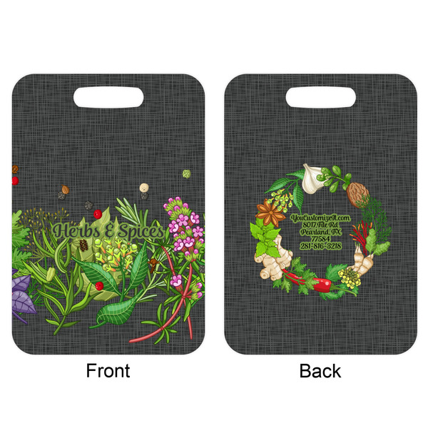 Herbs & Spices Aluminum Luggage Tag (Front + Back)