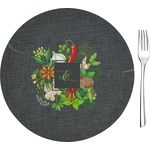 Herbs & Spices 8" Glass Appetizer / Dessert Plates - Single or Set (Personalized)