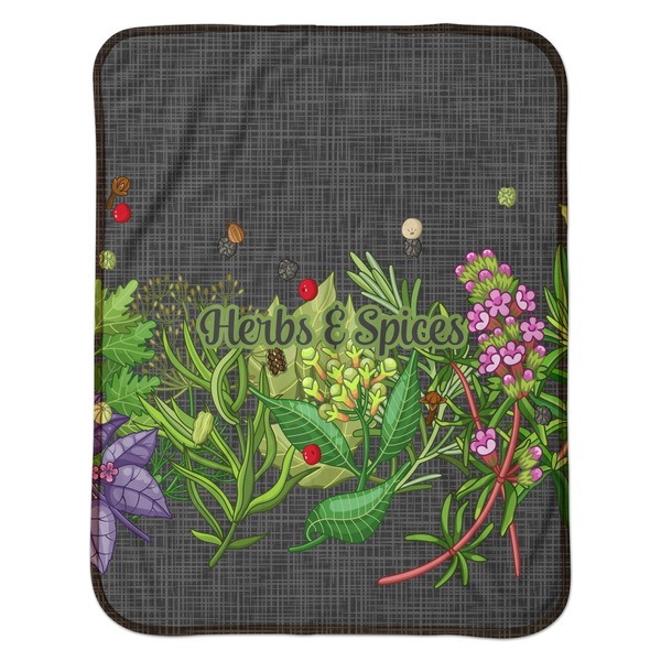 Herbs & Spices Baby Sherpa Blanket - Flat