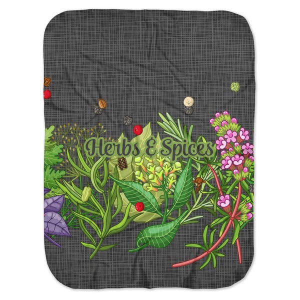 Custom Herbs & Spices Baby Swaddling Blanket (Personalized)