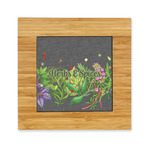 Herbs & Spices Bamboo Trivet with Ceramic Tile Insert