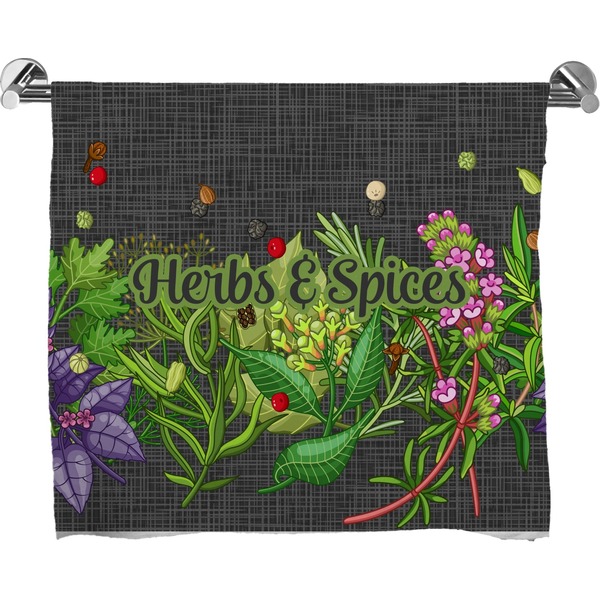 Custom Herbs & Spices Bath Towel (Personalized)