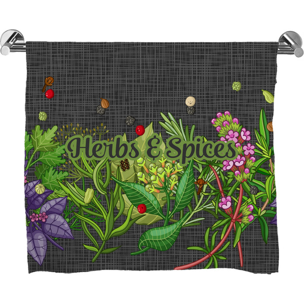 Custom Herbs & Spices Bath Towel (Personalized)