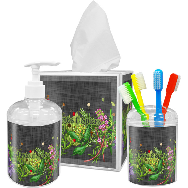 Herbs & Spices Bathroom Accessories Set (Personalized)