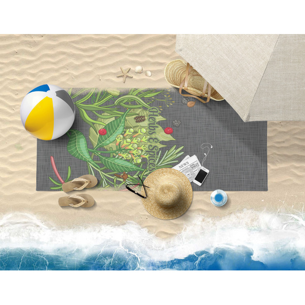 Herbs & Spices Beach Towel Lifestyle