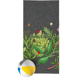 Herbs & Spices Beach Towel (Personalized)