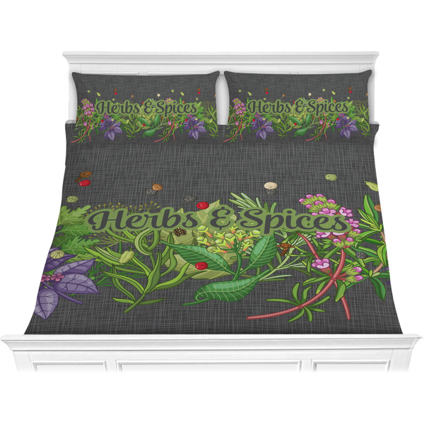 Custom Herbs & Spices Comforter Set - King (Personalized)