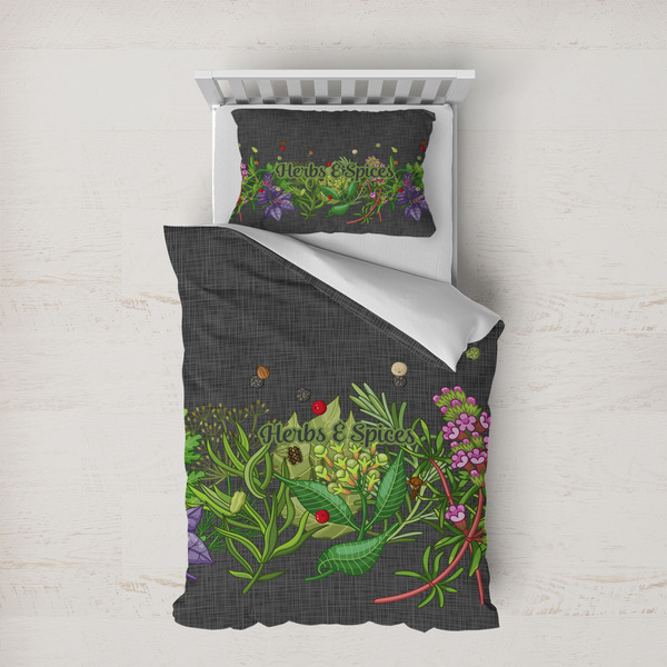 Custom Herbs & Spices Duvet Cover Set - Twin XL (Personalized)