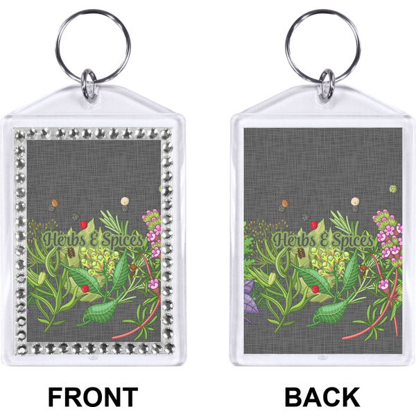 Herbs & Spices Bling Keychain (Front + Back)