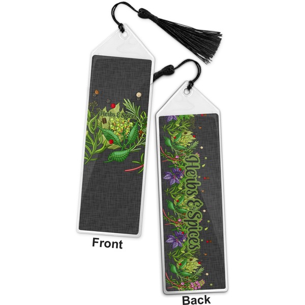 Herbs & Spices Bookmark with tassel - Front and Back