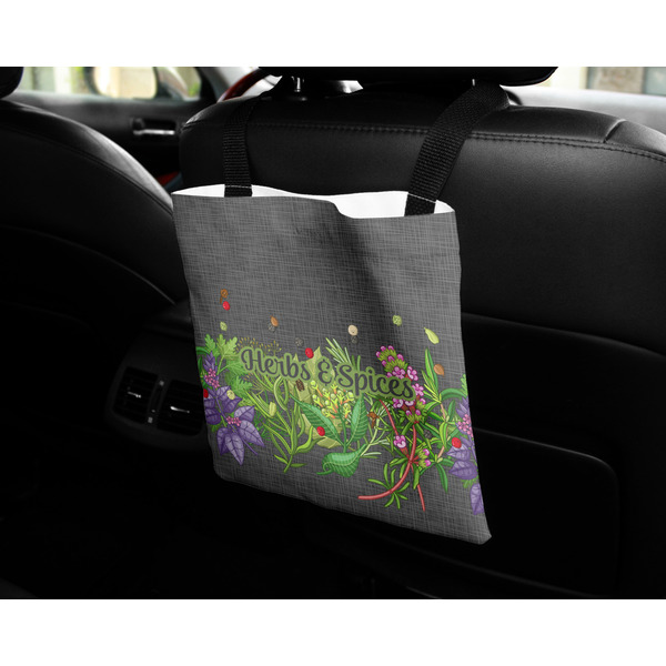 Herbs & Spices Car Bag - In Use
